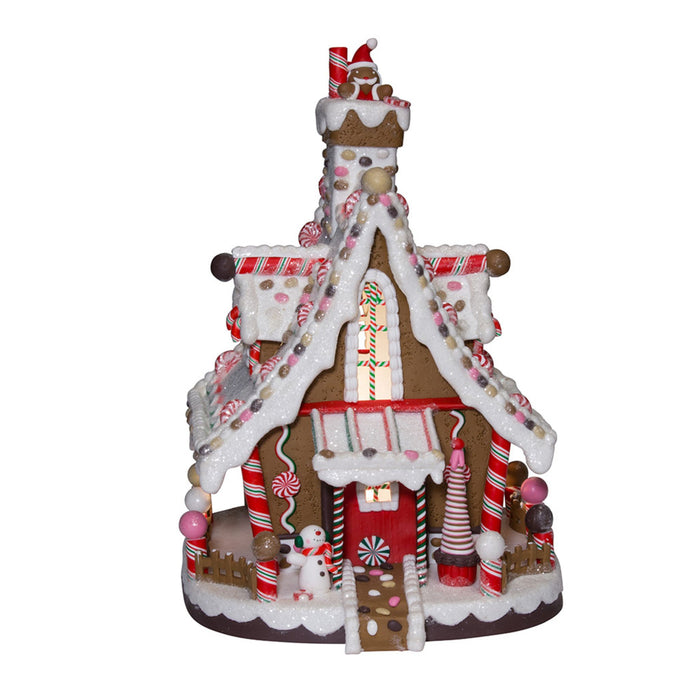 12" Lighted Christmas Gingerbread House-The Well Appointed House