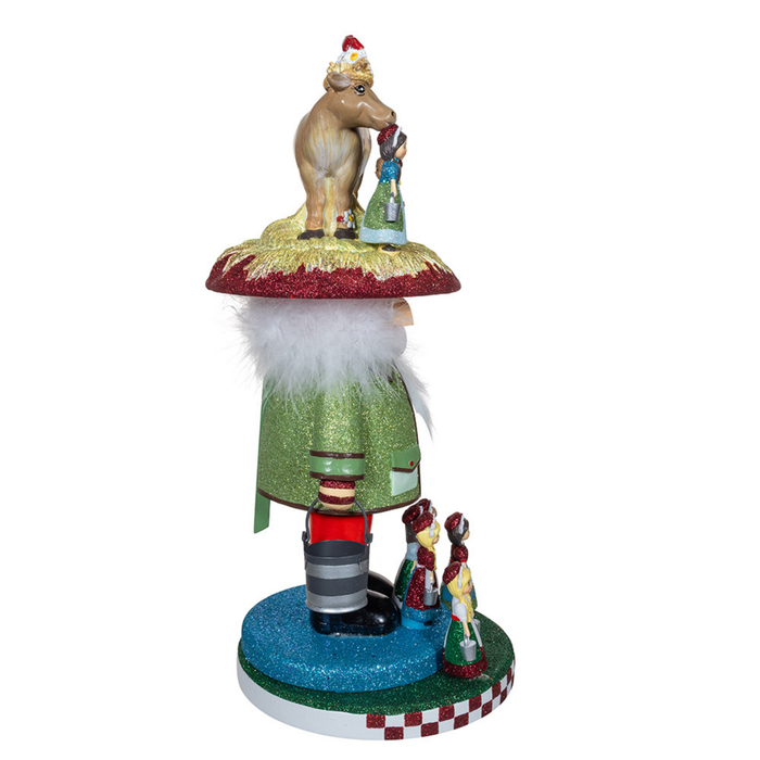 16.5" Hollywood Nutcrackers™ 8 Maids A Milking Nutcracker - The Well Appointed House