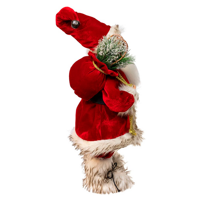 18 KSA Kringles Rustic Santa With Skis - The Well Appointed House