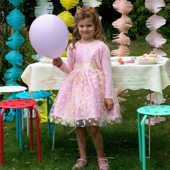 3D Daisy Tulle Party Dress - The Well Appointed House