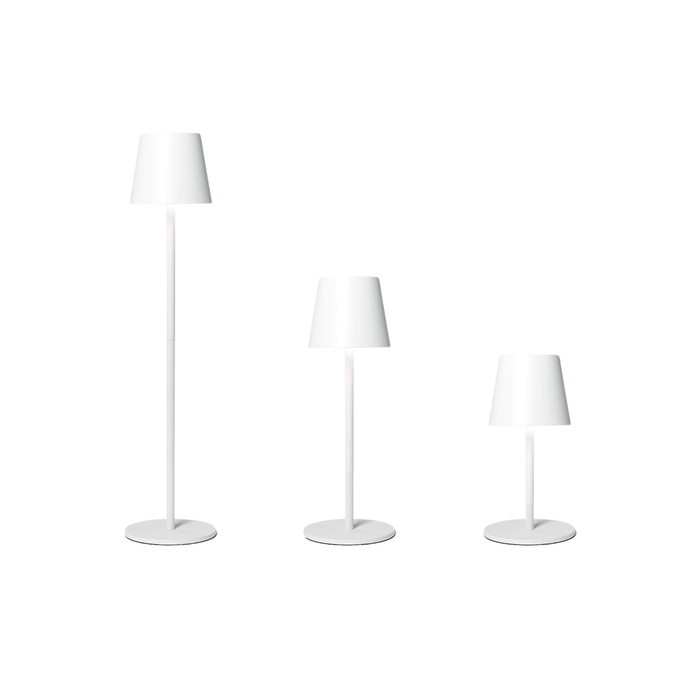 Adjustable Height White LED Cordless Table Lamp - The Well Appointed House
