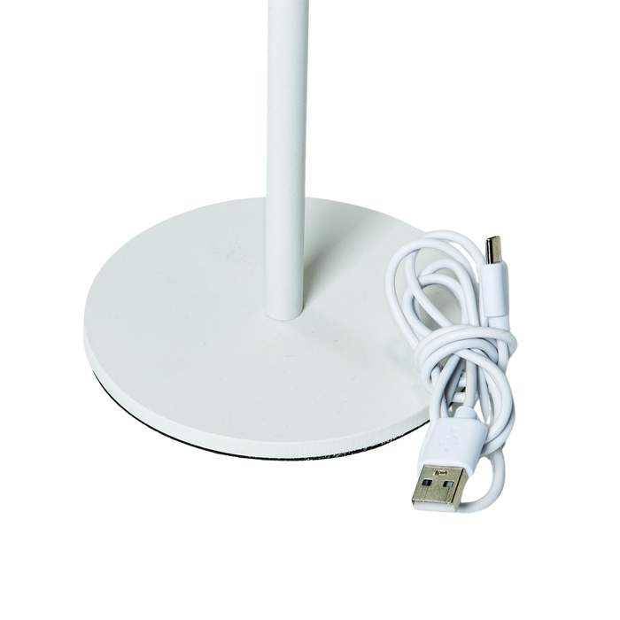 Adjustable Height White LED Cordless Table Lamp - The Well Appointed House