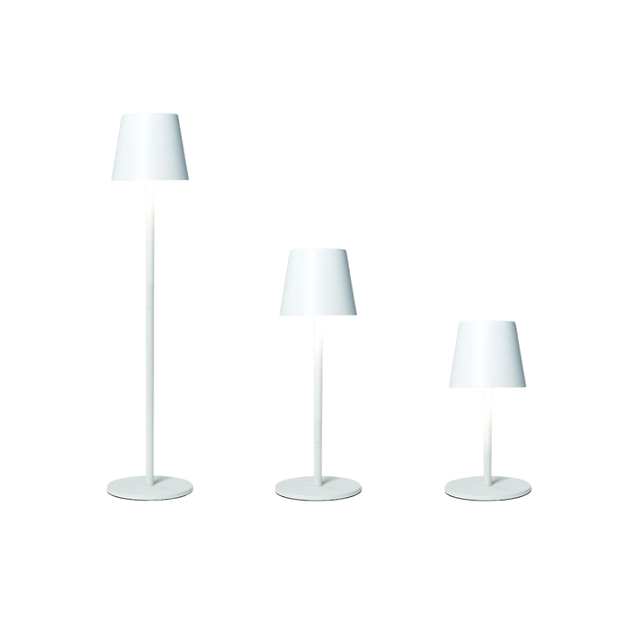 Adjustable Height White LED Cordless Table Lamp - The Well Appointed House