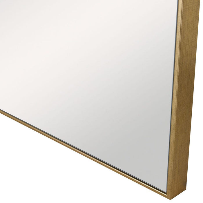Alexo Brushed Gold Square Wall Mirror - The Well Appointed House