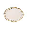 Amoria Almond/Sage Oval Serving Platter - The Well Appointed House