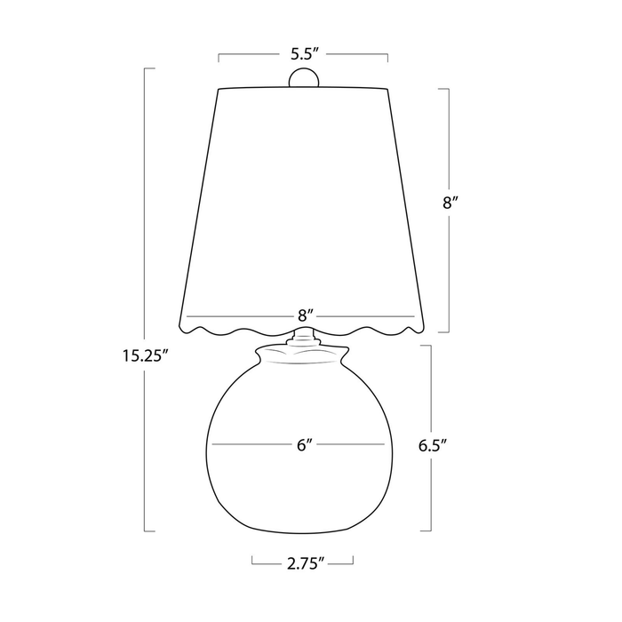 Amoria Mini Lamp - The Well Appointed House