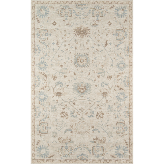 Ana Beige Wool Area Rug - The Well Appointed House