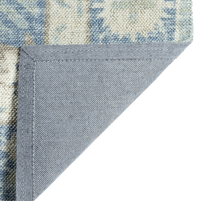 Ana Blue Wool Area Rug - The Well Appointed House