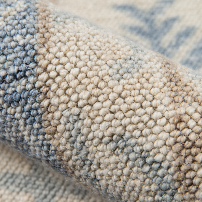 Ana Blue Wool Area Rug - The Well Appointed House