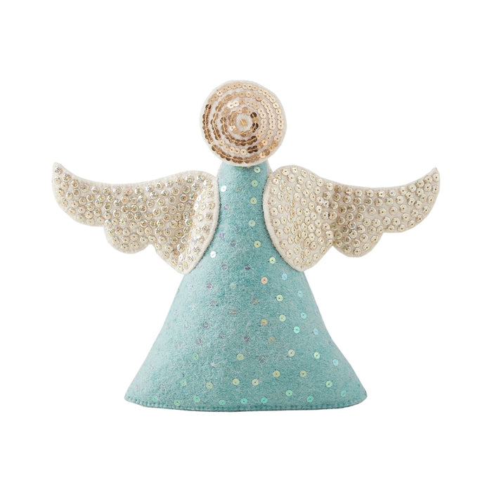 Angel Christmas Tree Topper in Blue - The Well Appointed House