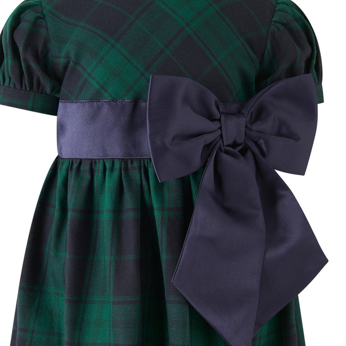 Baby Blackwatch Bow Dress - The Well Appointed House