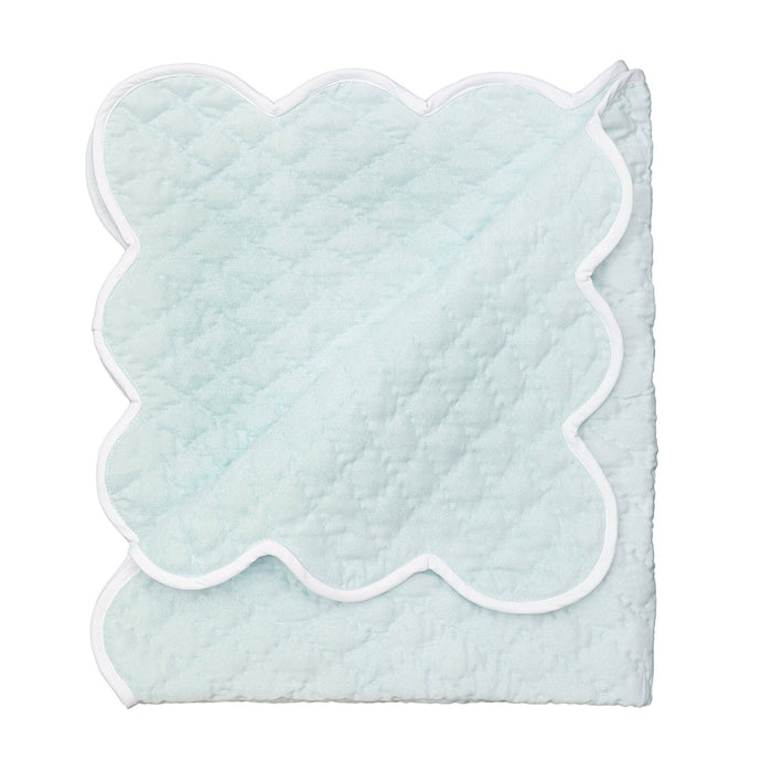 Baby Hand Quilted Satin Blanket - The Well Appointed House