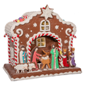 Battery-Operated Light Up Nativity Gingerbread House - The Well Appointed House
