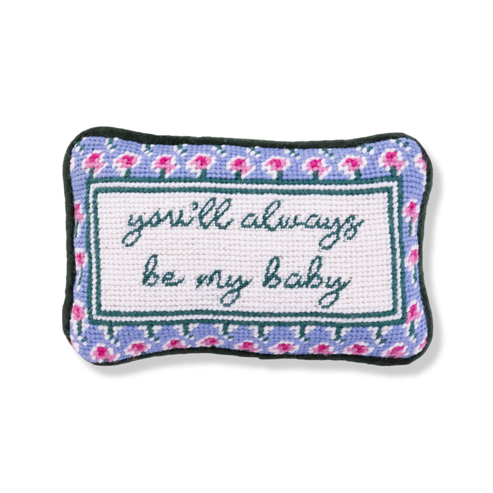 Be My Baby Mini Needlepoint Pillow - The Well Appointed House