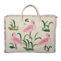 Beaded Pink Flamingo Tote - The Well Appointed House