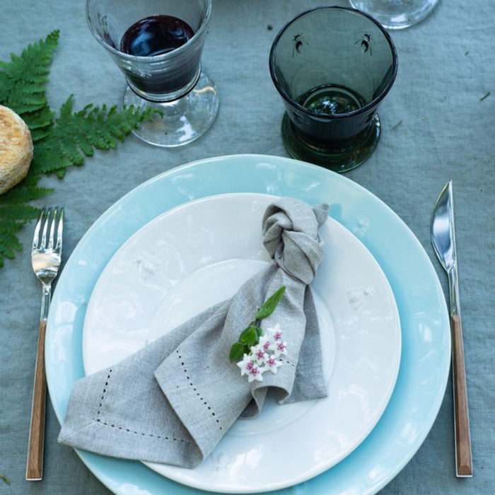 Bee Ceramic Dessert Plate Set- 4 Ecru - Dinnerware - The Well Appointed House