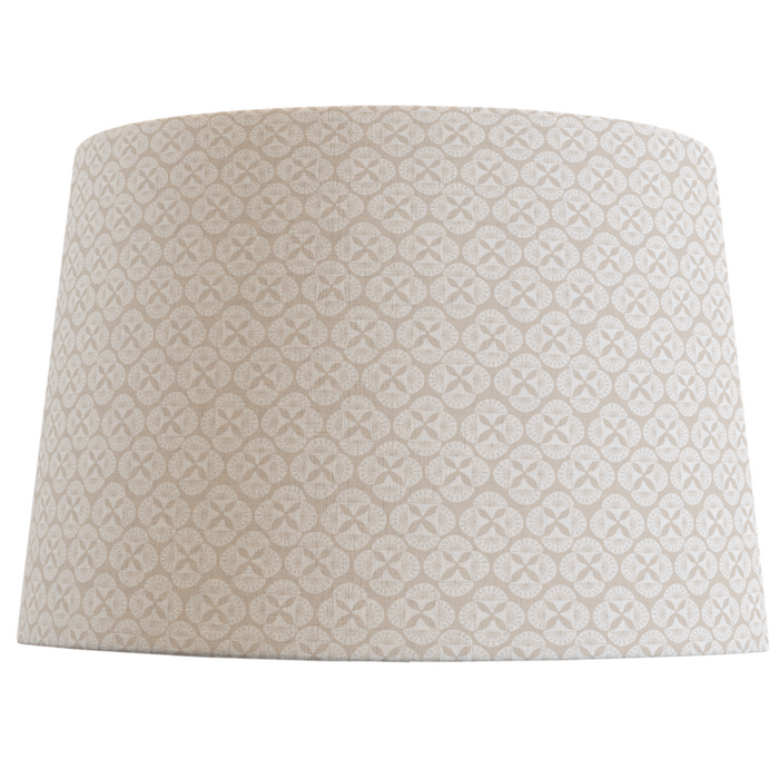 Beige Patterned Lampshade in Sea Star - The Well Appointed House - The Well Appointed House