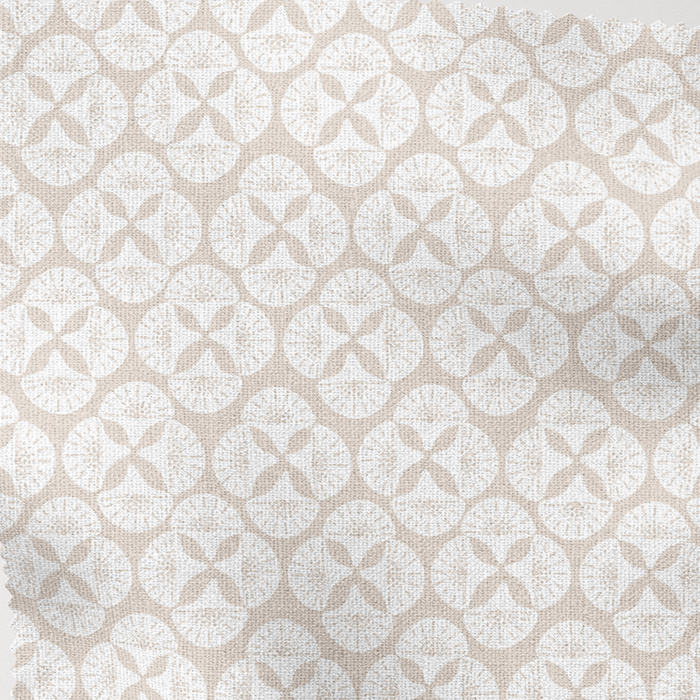Beige Patterned Lampshade in Sea Star - The Well Appointed House
