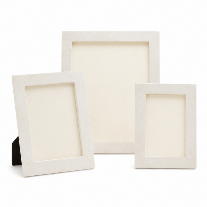 Pigeon & Poodle Bethany Shimmering Clamshell Finish Frame Collection - Available in 3 Sizes - Picture Frames - The Well Appointed House