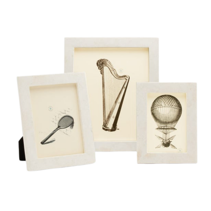 Bethany Shimmering White Clamshell Picture Frame Collection - The Well Appointed House