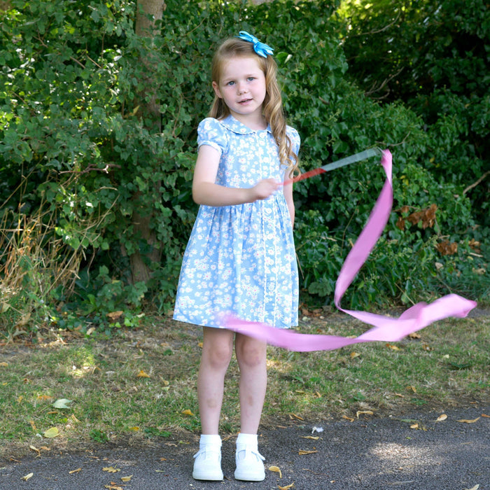 Blue Daisy Button-Front Dress - The Well Appointed House