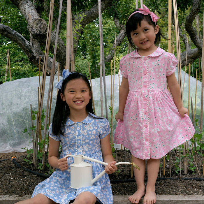 Blue Daisy Button-Front Dress - The Well Appointed House