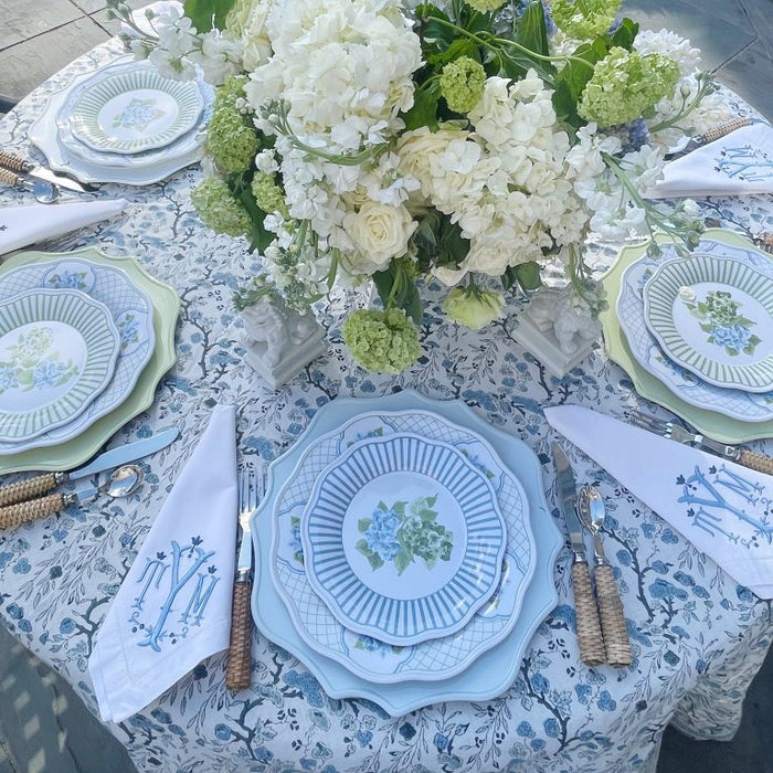 Blue Hydrangea Melamine Dinnerware Collection - The Well Appointed House