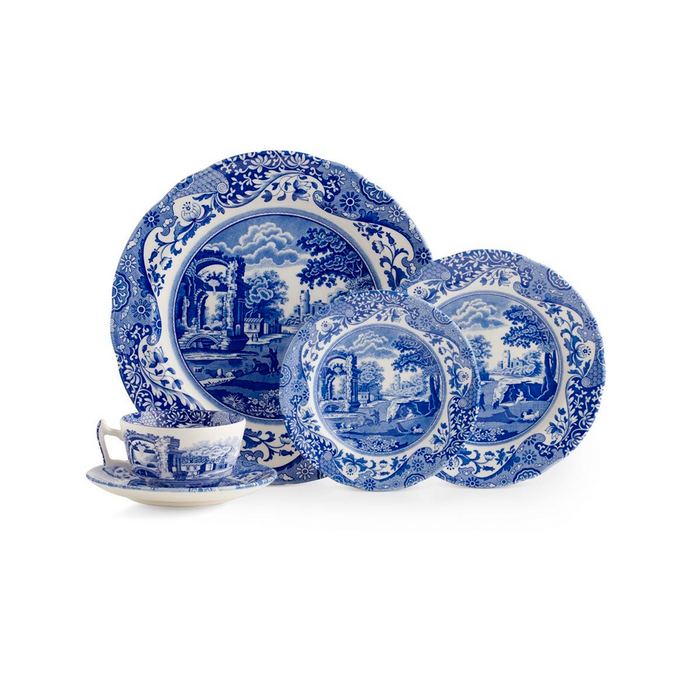 Blue Italian 5 Piece Place Setting - The Well Appointed House