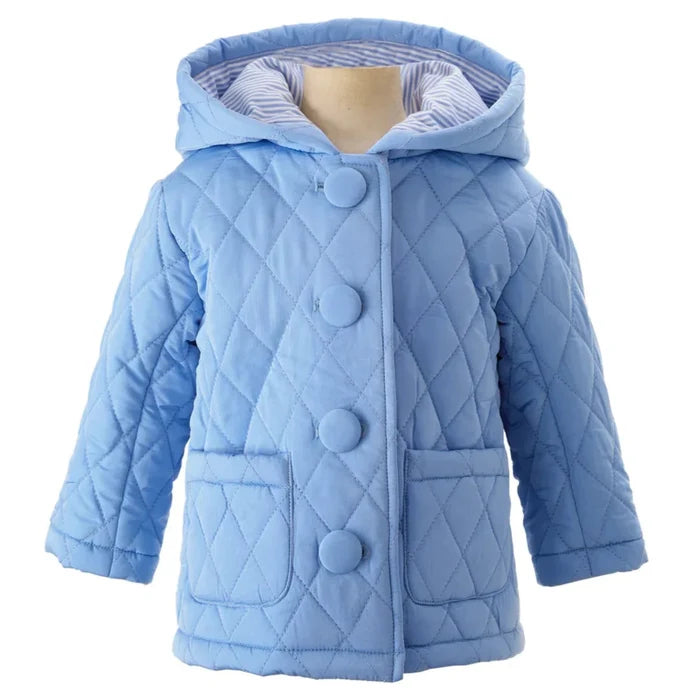 Blue Quilted Jacket - The Well Appointed House
