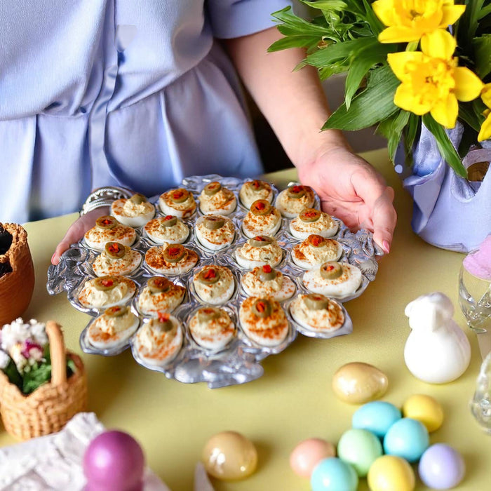 Bunny Deviled Egg Holder Large - The Well Appointed House