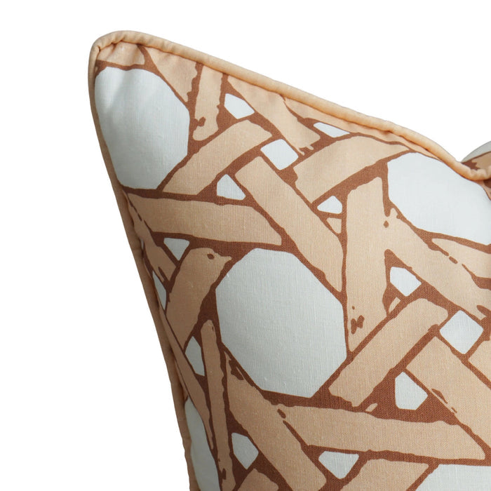 Cane Back Pillow Cover in Raffia - The Well Appointed House