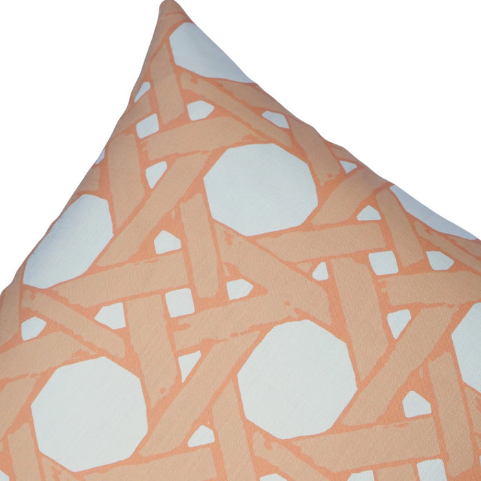 Cane Back Pillow Cover in Sherbet - The Well Appointed House