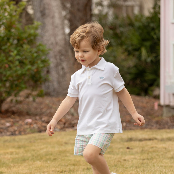 Carter Polo in Classic White - The Well Appointed House