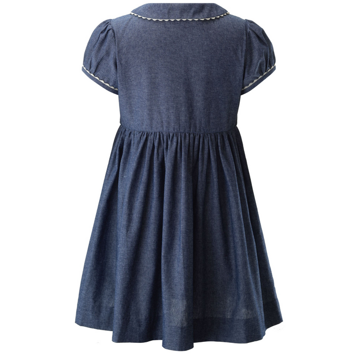 Chambray Button-Front Dress - The Well Appointed House