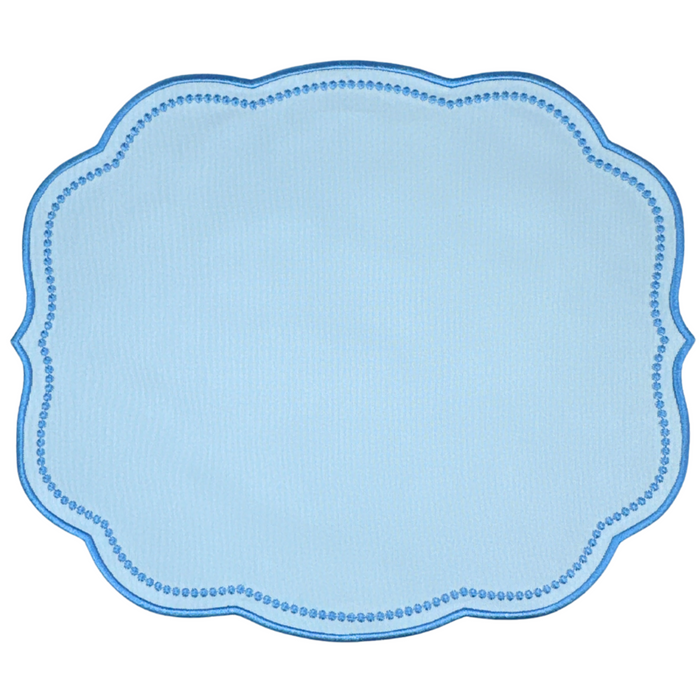 Charlotte Placemat - Blue and Blue (Set of 4) - The Well Appointed House