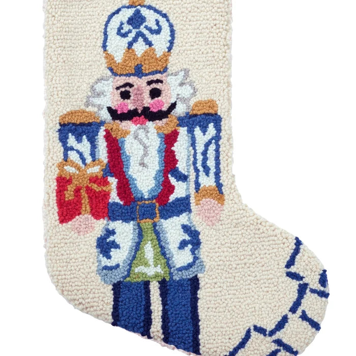 Chinoiserie Nutcracker Hook Stocking - The Well Appointed House