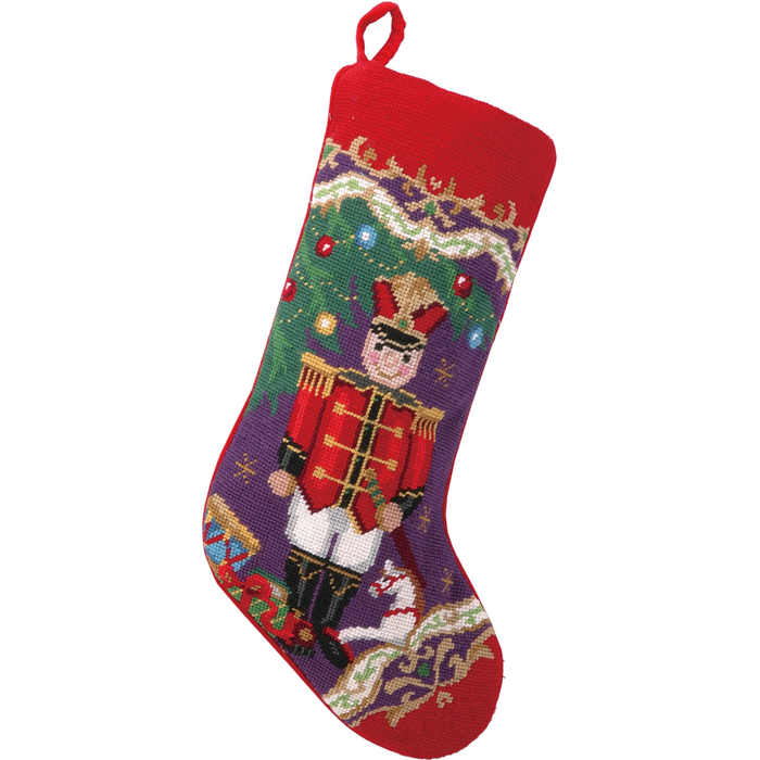 Christmas Soldier Needlepoint Stocking - The Well Appointed House