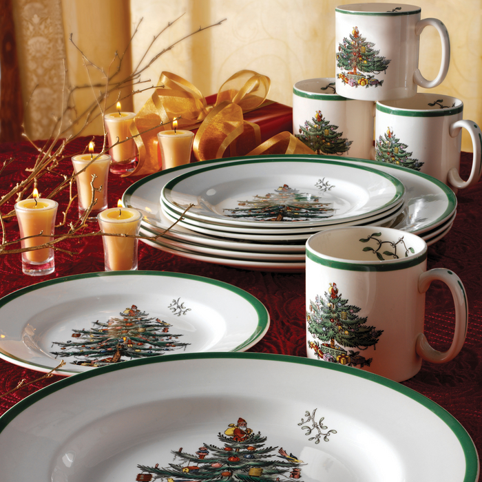 Christmas Tree 12 Piece Dinner Set - The Well Appointed House