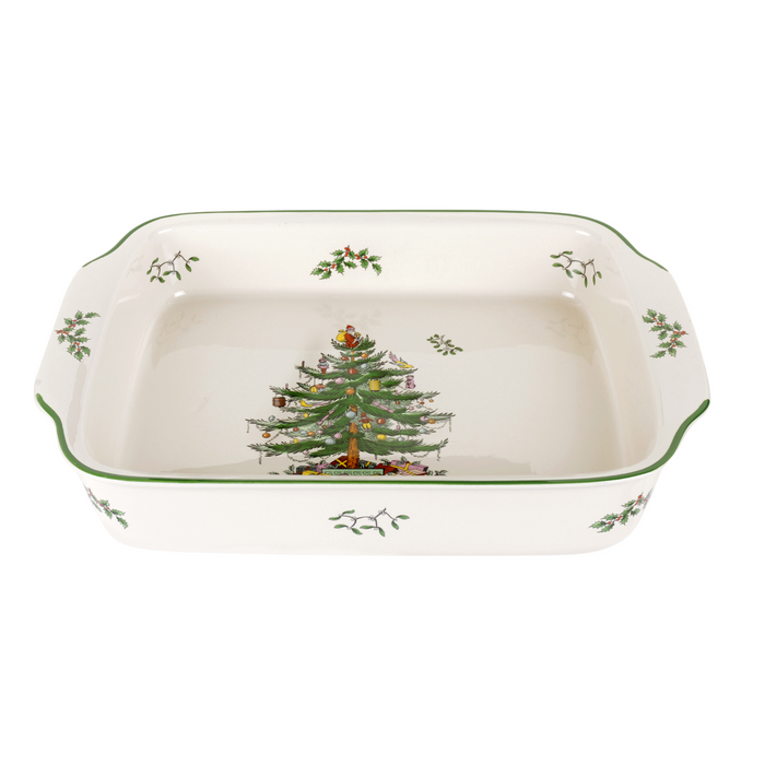 Christmas Tree Handled Serving Dish - The Well Appointed House