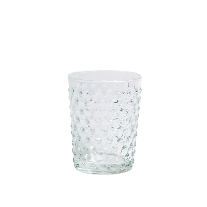 Clear Raised Dot Surface Hand Blown Glasses - Drinkware - The Well Appointed House