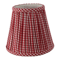 Cordless Empire Shade Cover in Gingham Red - The Well Appointed House