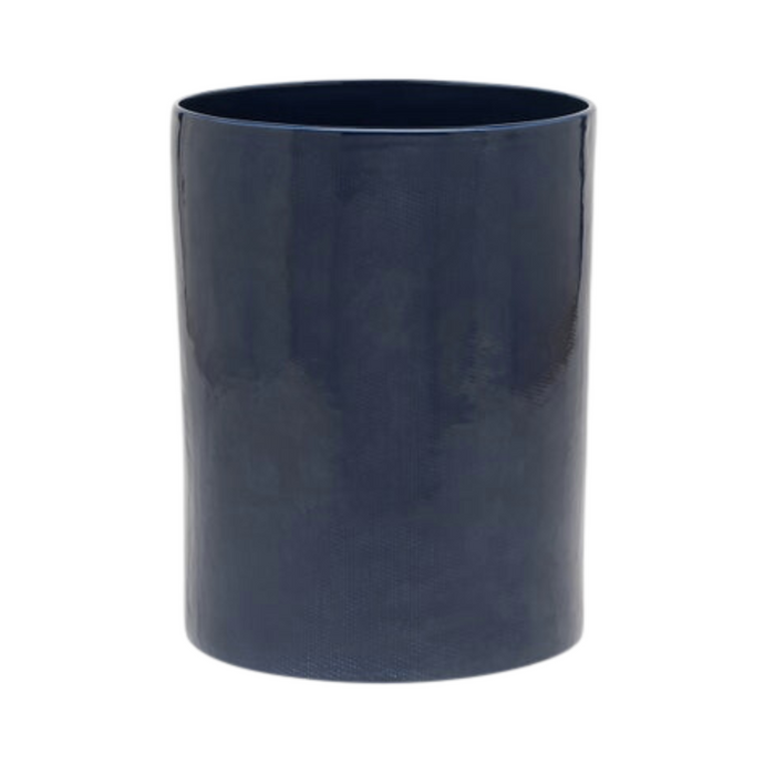 Cordoba Navy Wastebasket - The Well Appointed House