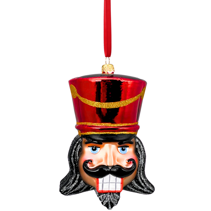 Crimson Glass Nutcracker Ornament - The Well Appointed House