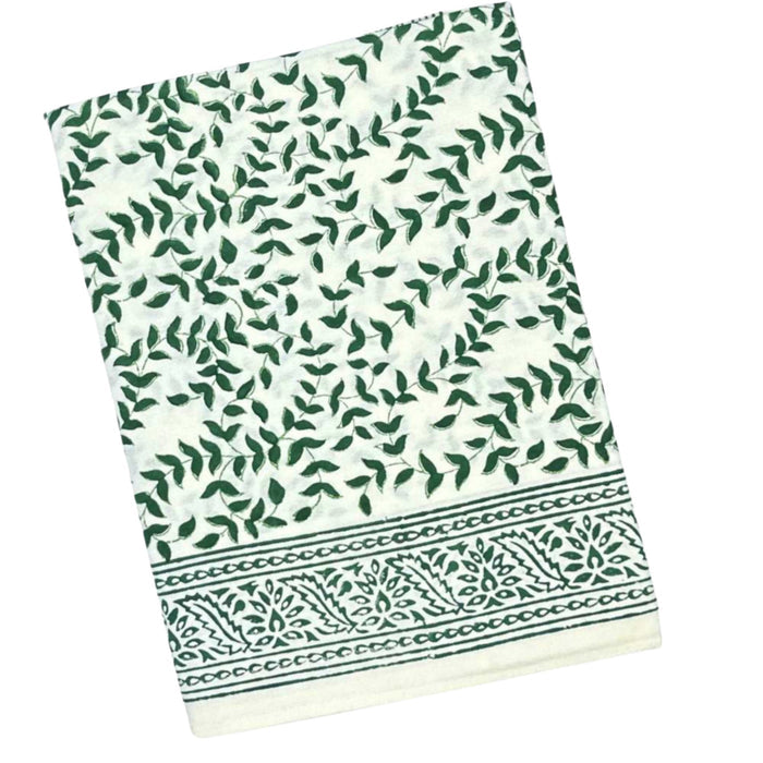 Dark Green Leaves Tablecloth - The Well Appointed House