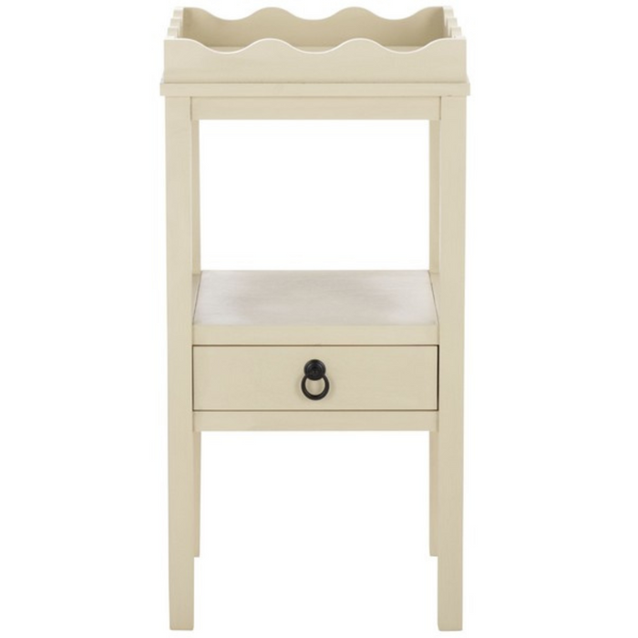 Darlyn One Drawer Accent Table in Sand - The Well Appointed House
