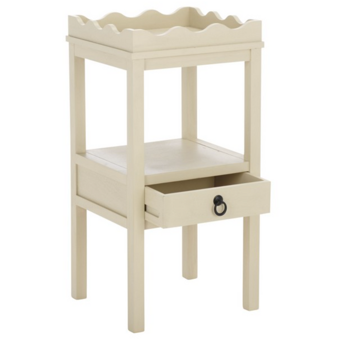 Darlyn One Drawer Accent Table in Sand - The Well Appointed House