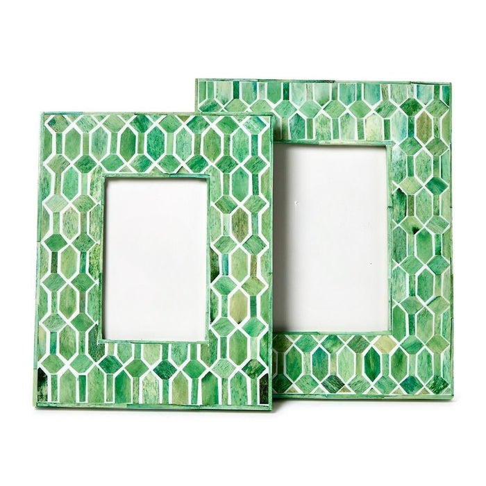 Diamond Emerald Picture Frames - Set of 2