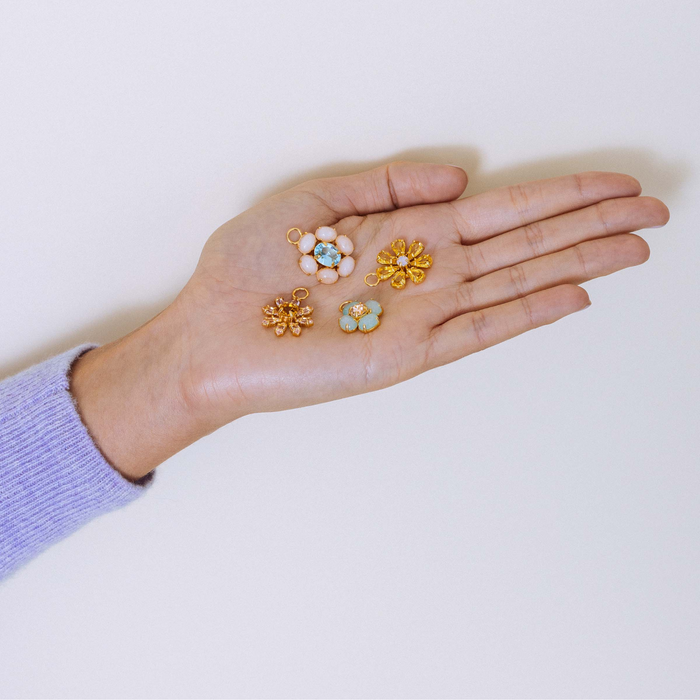 Dolly Flower Huggie Charms - The Well Appointed House