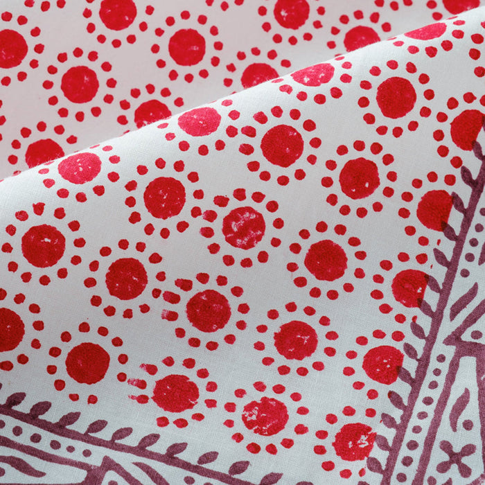 Dot Print Tablecloth, Red - The Well Appointed House