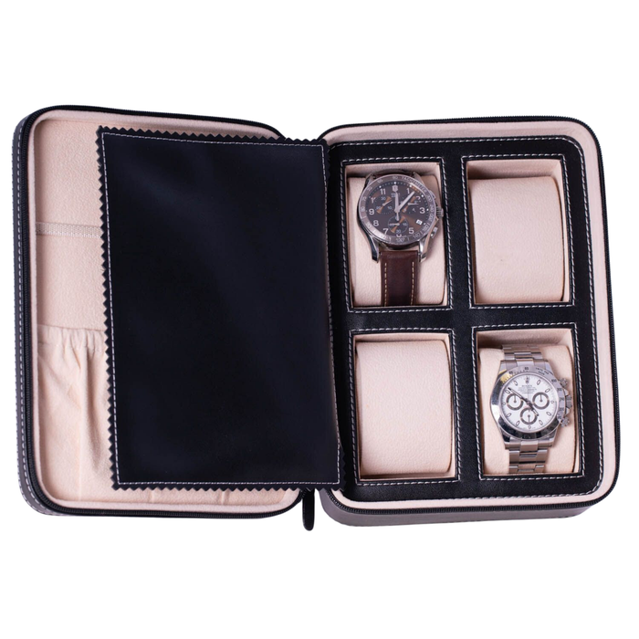 Drake Leather Travel Watch Case - The Well Appointed House